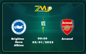 brighton hove albion arsenal 05 01 ngoai hang anh - Nhận định soi kèo Brighton Hove Albion vs Arsenal Liệu bất ngờ có xảy ra tại Amex