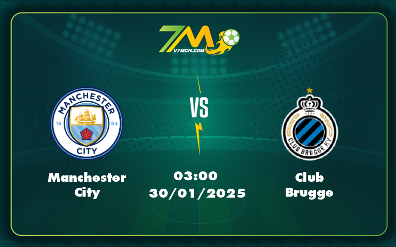 manchester city club brugge 30 01 c1 - Nhận định soi kèo trận đấu Manchester City vs Club Brugge Cuộc chạm trán đầy hứa hẹn tại C1