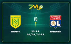 nantes lyonnais 26 01 ligue 1 - Nhận định và soi kèo Nantes vs Lyonnais Lyonnais chiếm ưu thế trong cuộc đối đầu tại Ligue 1