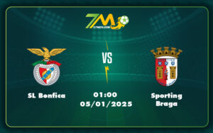 sl benfica sporting braga 05 01 vdqg bo dao nha - Nhận định soi kèo SL Benfica vs Sporting Braga Cuộc chạm trán cân não tại VĐQG Bồ Đào Nha